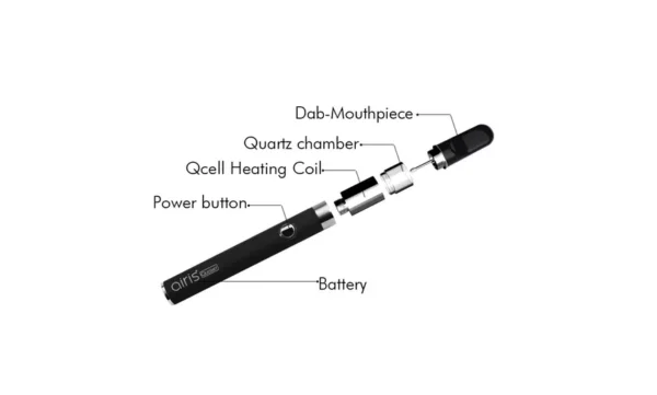 Vaporizer – Airis Quaser Quartz Pen Starter Set 350 mAh - Image 7