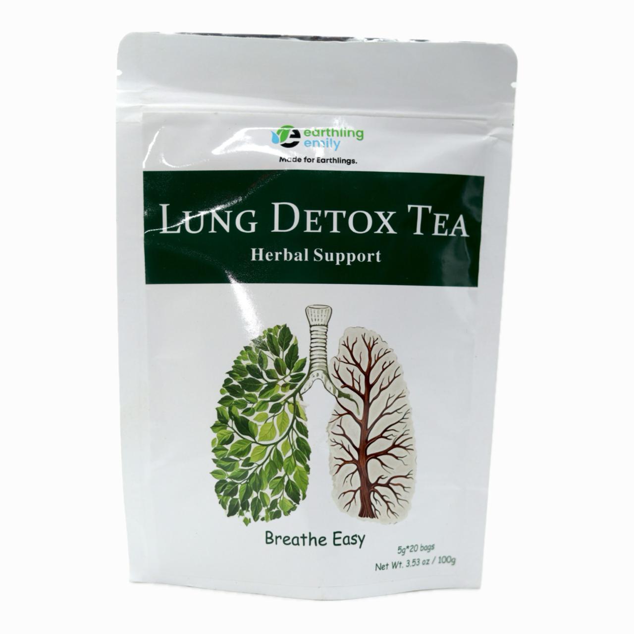 Earthling Emily Lung Detox Tea 20 Teabags — Herbal Respiratory Support