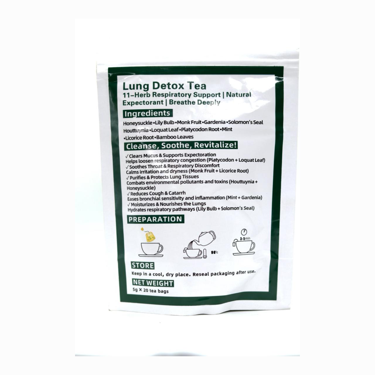 Earthling Emily Lung Detox Tea 20 Teabags — Herbal Respiratory Support - Image 2