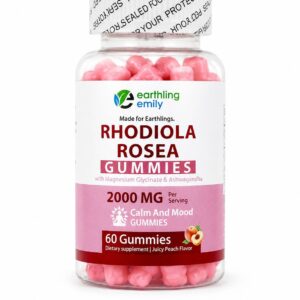 Earthling Emily Rhodiola Rosea Gummies | Stress, Mood & Resilience Support | 60 Gummies